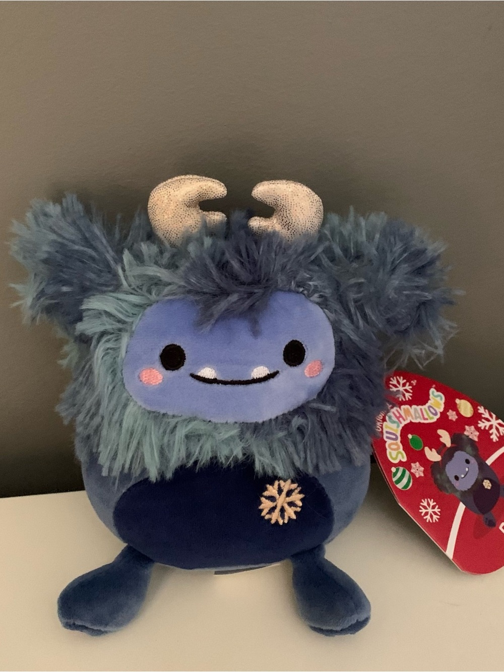 Squishmallows 4.5" Dani The Bigfoot with Antlers Plush Christmas